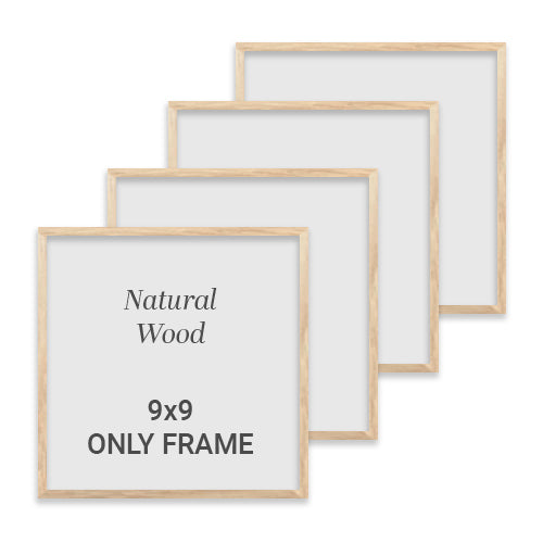 Frame Only 9x9 - Natural Wood