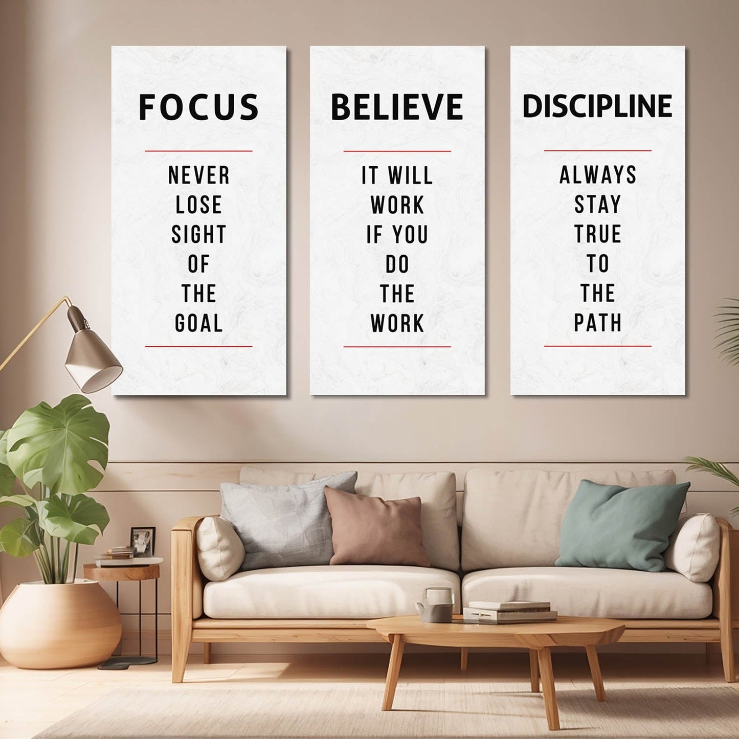 Motivational Canvas Art Set For Home Decor