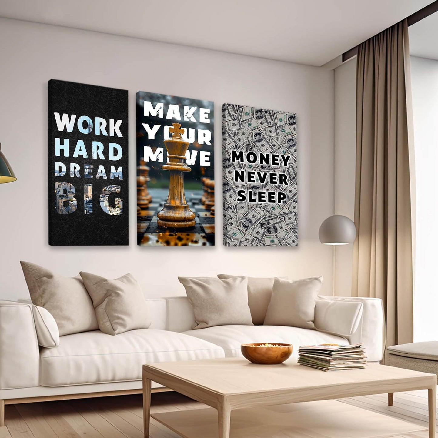 Motivational Canvas Art Set For Home Decor