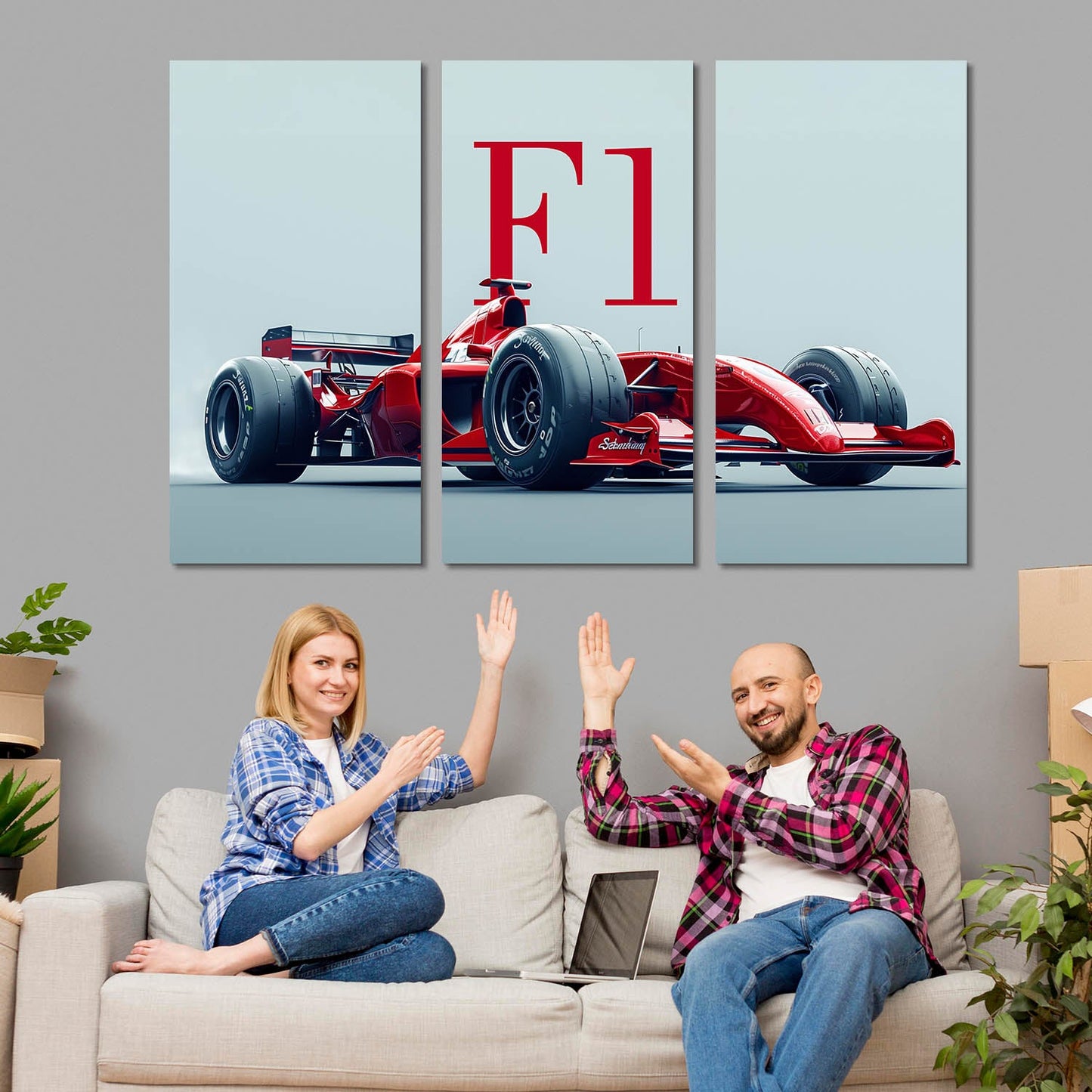 Formula 1 Wall Canvas For Home Décor And Living Room