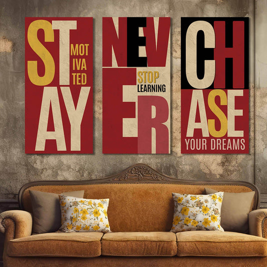 Motivational Wall Canvas For Home Décor And Living Room