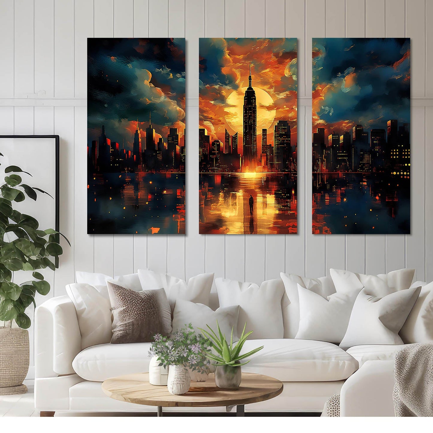 Cityscape Canvas Wall Painting for Wall Decoration