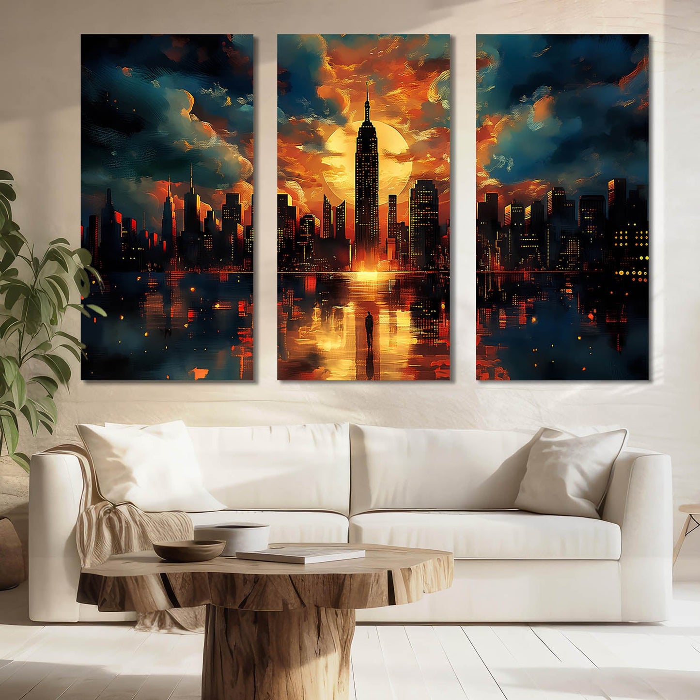 Cityscape Canvas Wall Painting for Wall Decoration