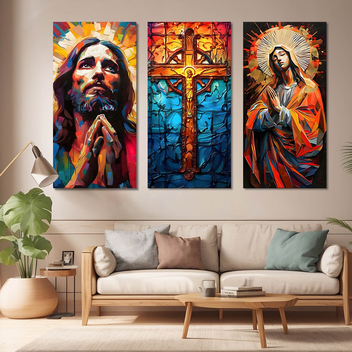 Jesus Wall Art Canvas Art Set For Home Décor