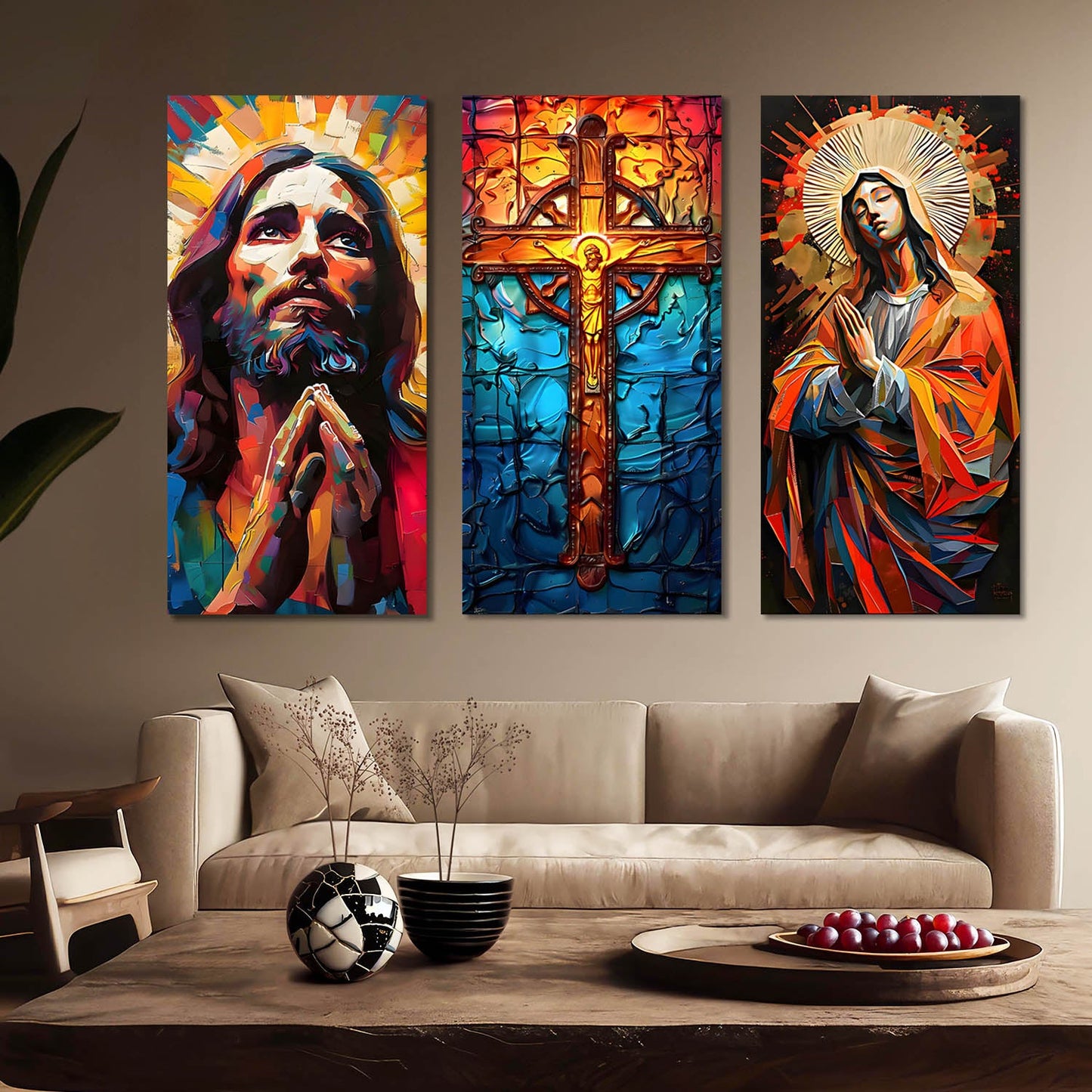 Jesus Wall Art Canvas Art Set For Home Décor