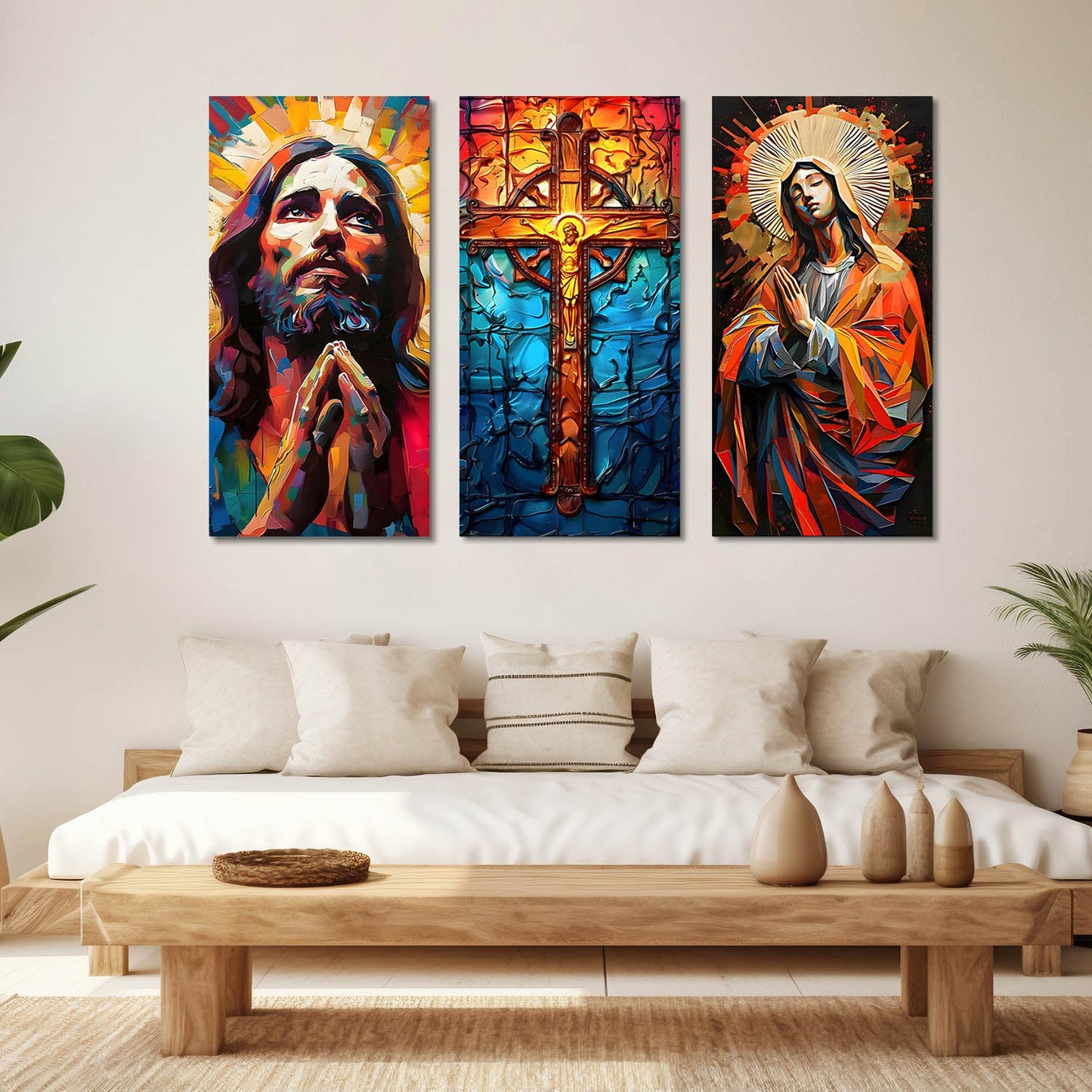 Jesus Wall Art Canvas Art Set For Home Décor