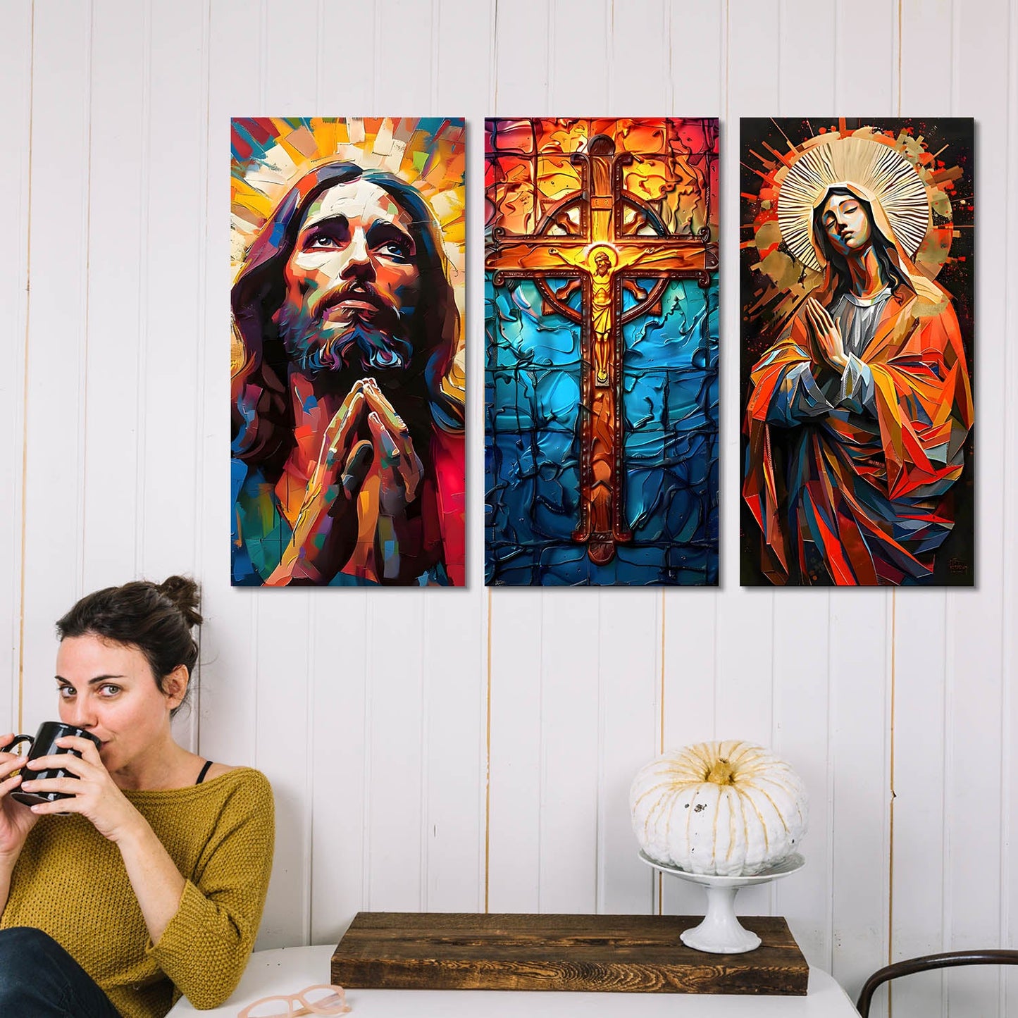 Jesus Wall Art Canvas Art Set For Home Décor