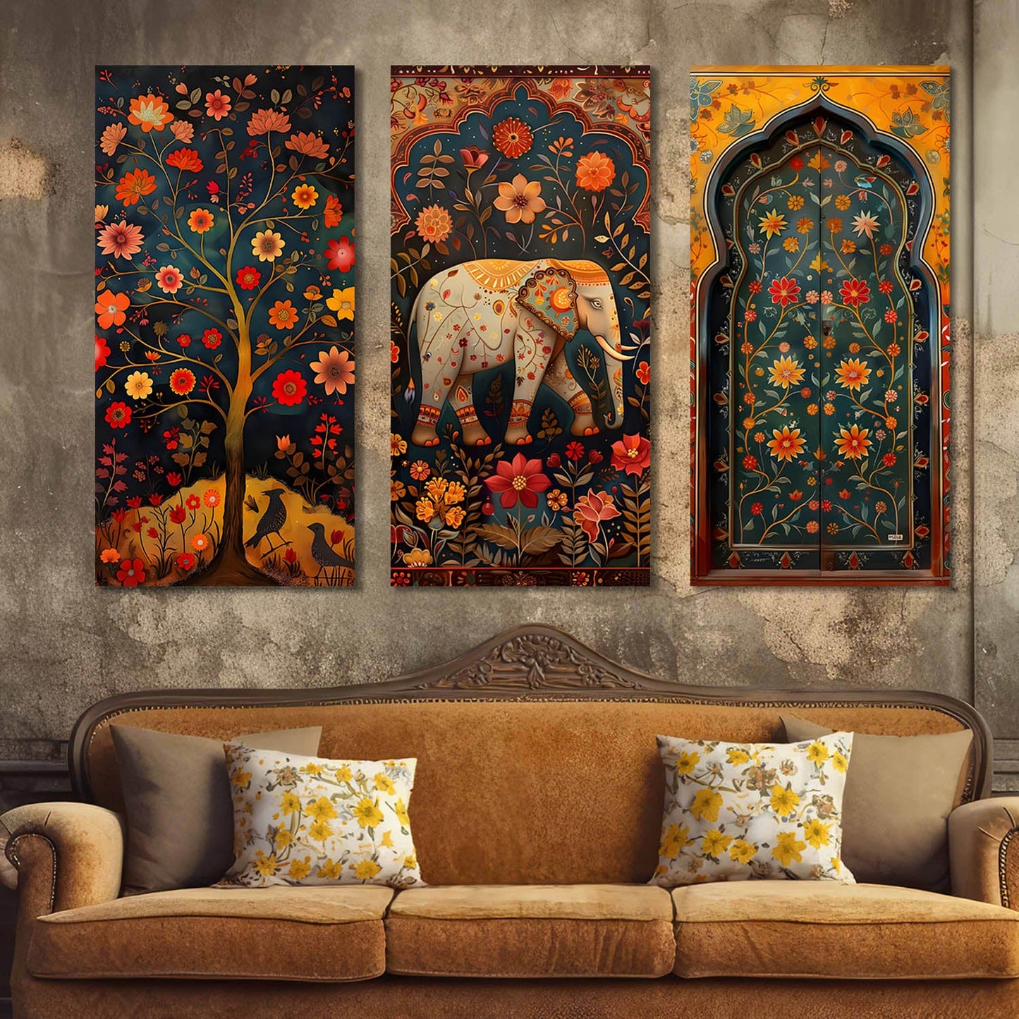 Traditional Canvas Art Wall Painting for Living Room Wall Decoration