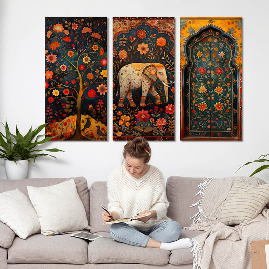 Traditional Canvas Art Wall Painting for Living Room Wall Decoration