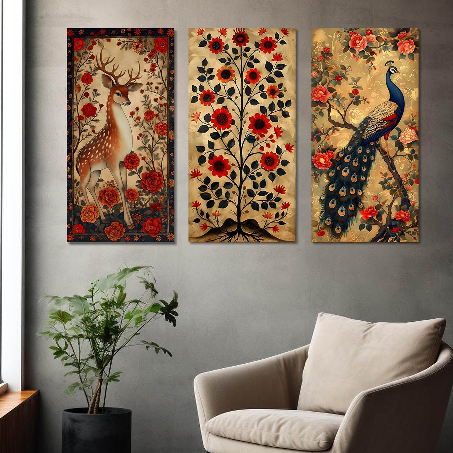 Traditional Canvas Art Wall Painting for Living Room Wall Decoration