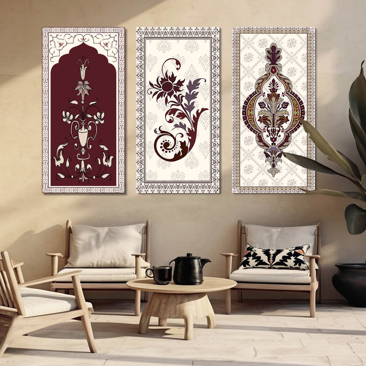 Traditional Wall Art Canvas, Wall Painting for Living Room Wall Decoration