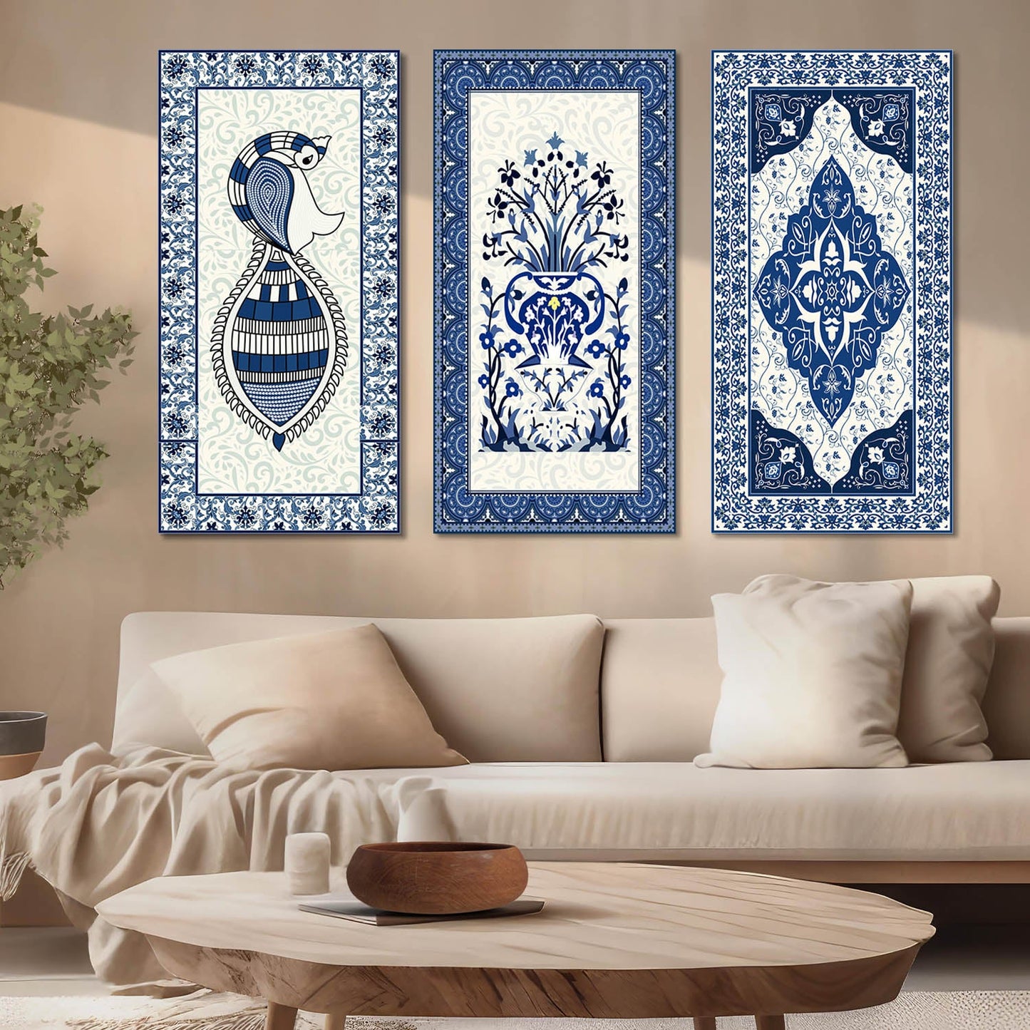 Pattern Wall Art Canvas, Wall Painting for Living Room Wall Decoration