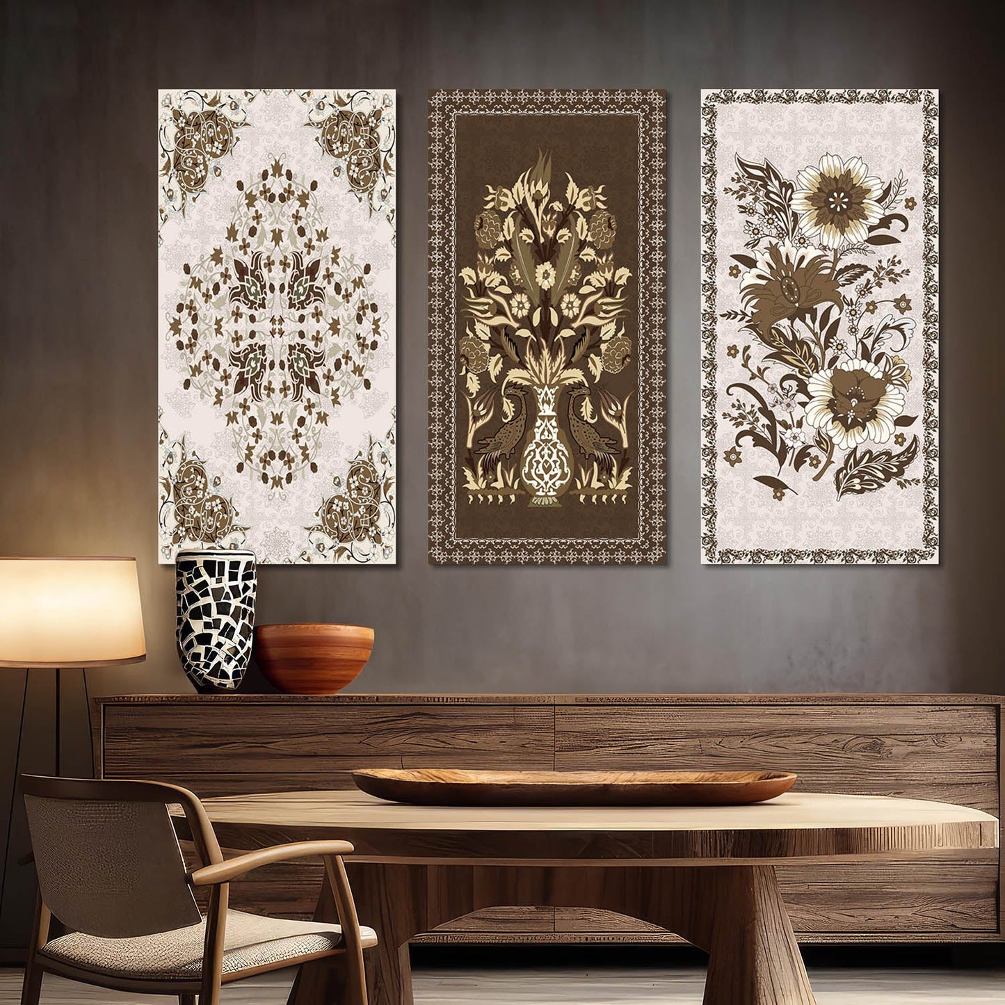 Traditional Wall Art Canvas, Wall Painting for Living Room Wall Decoration