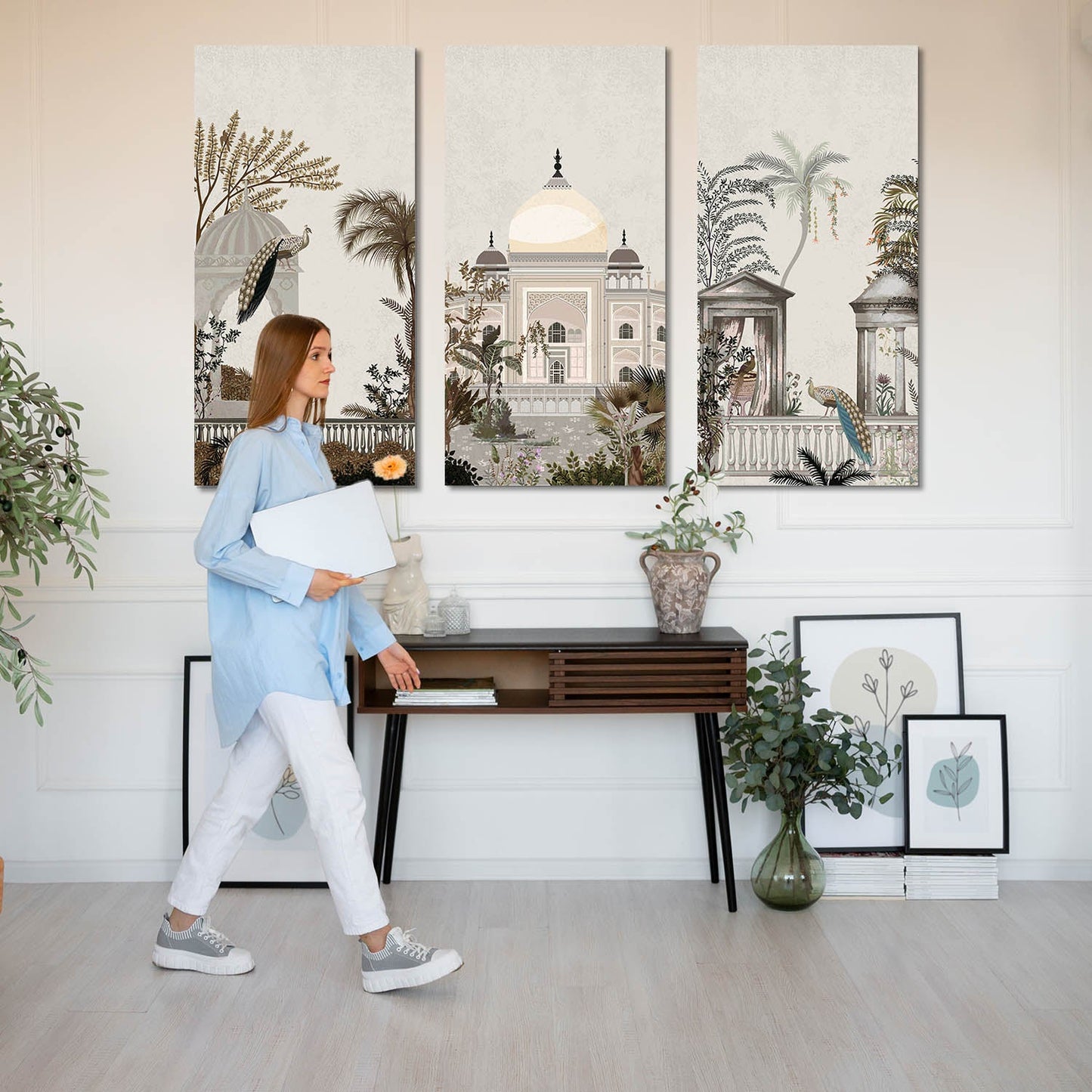 Traditional Wall Art Canvas, Wall Painting for Living Room Wall Decoration