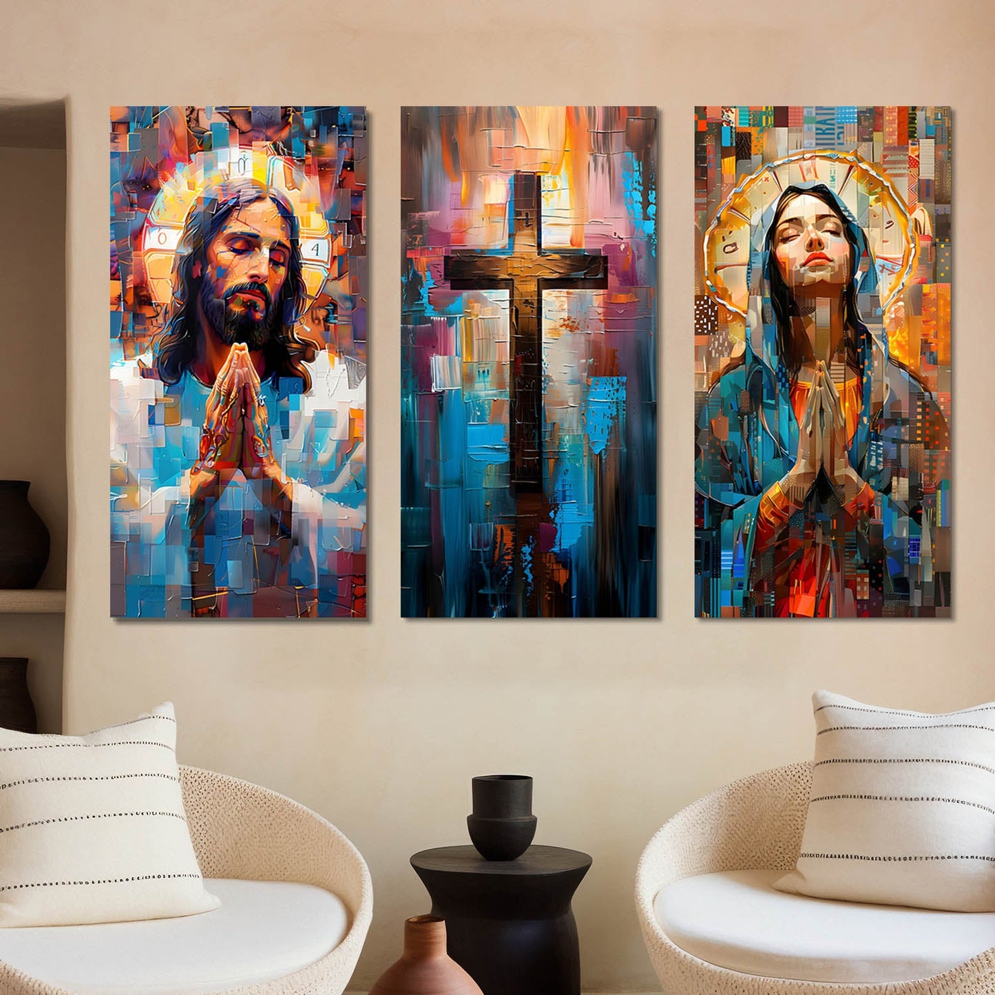 Jesus Wall Art Canvas Art Set For Home Décor