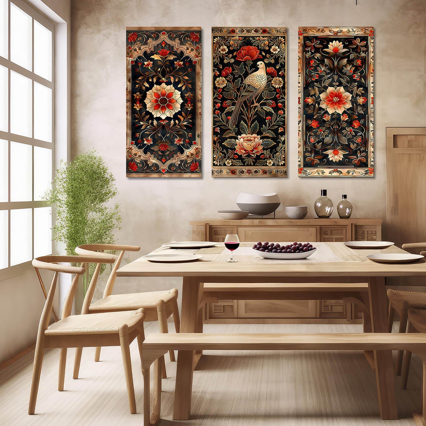 Traditional Wall Art Canvas, Wall Painting for Living Room Wall Decoration