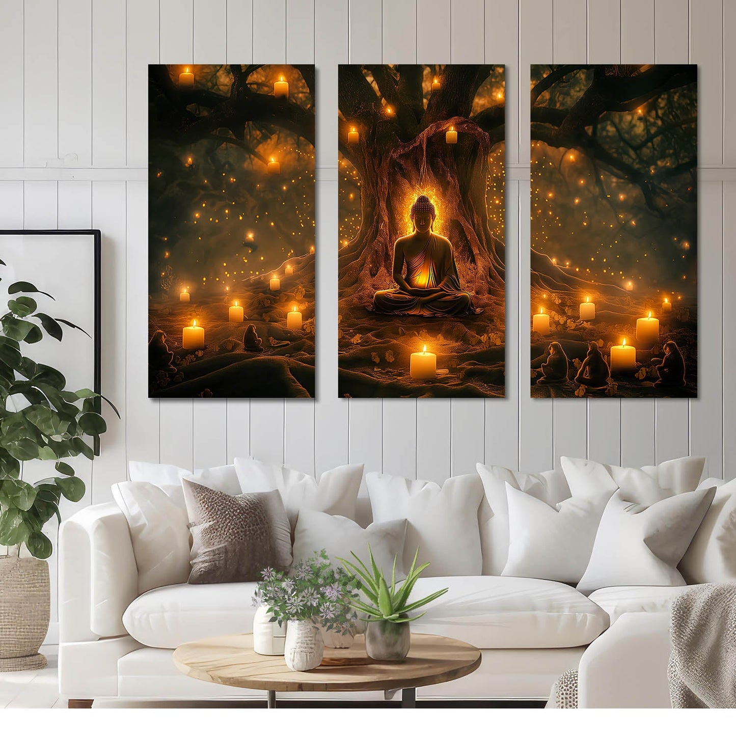 Buddha Wall Art Canvas, Wall Painting for Living Room Wall Decoration