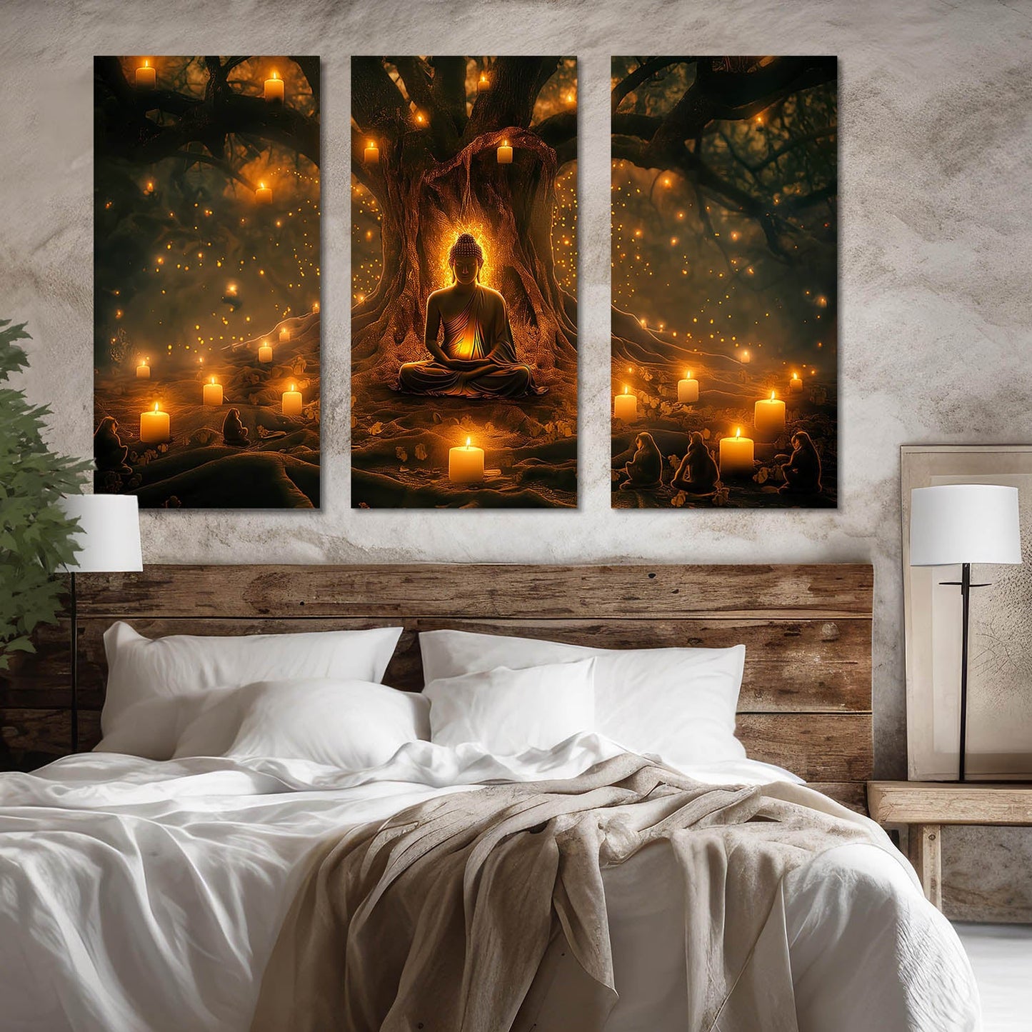 Buddha Wall Art Canvas, Wall Painting for Living Room Wall Decoration