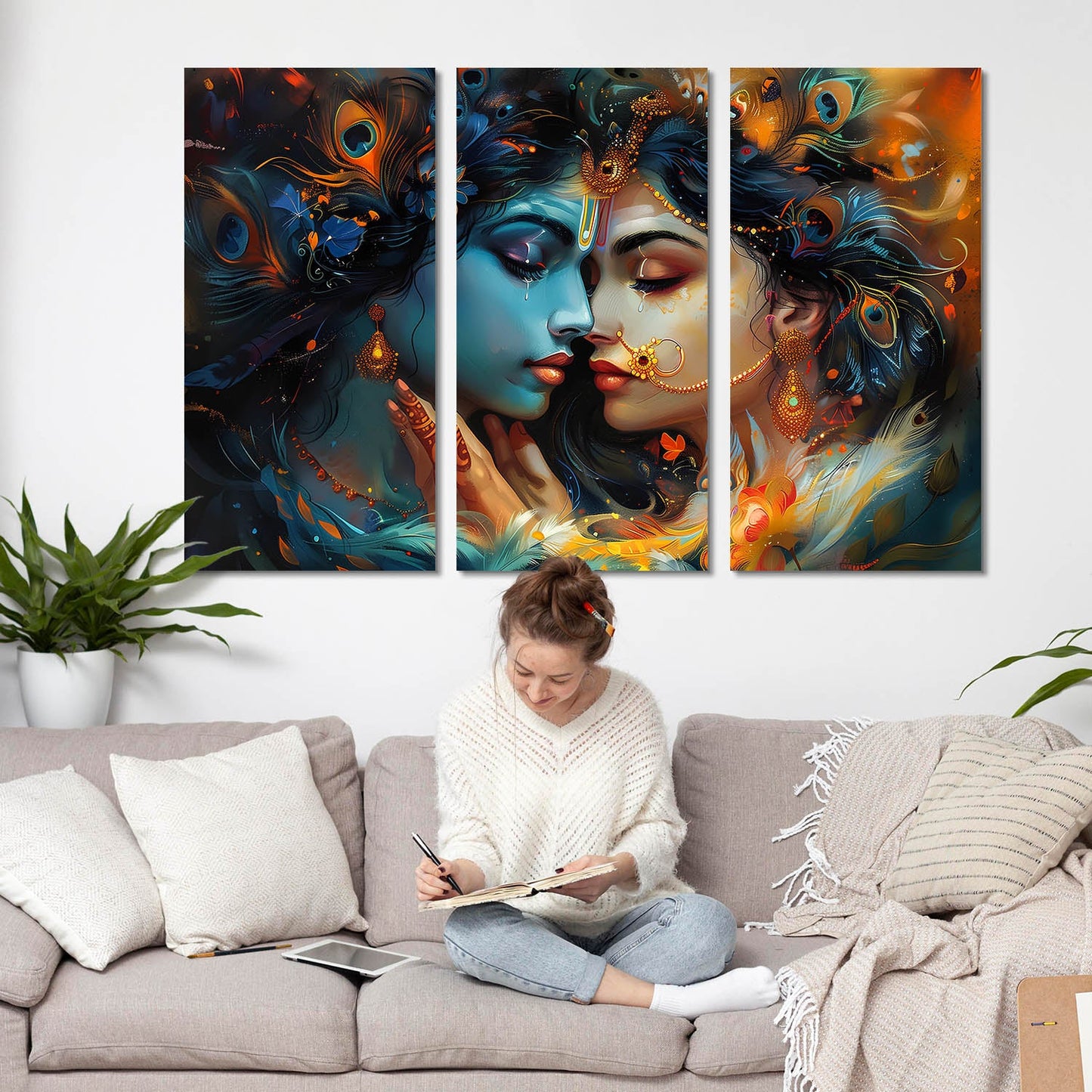 Religious Wall Art Canvas, Wall Painting for Living Room Wall Decoration