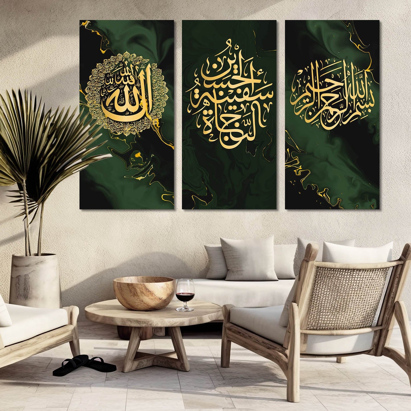 Islamic Wall Art Canvas, Wall Painting for Living Room Wall Decoration