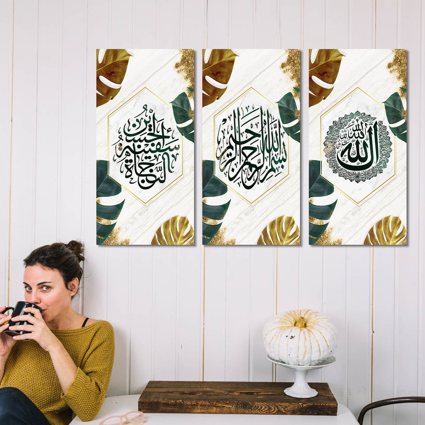 Islamic Wall Art Canvas, Wall Painting for Living Room Wall Decoration