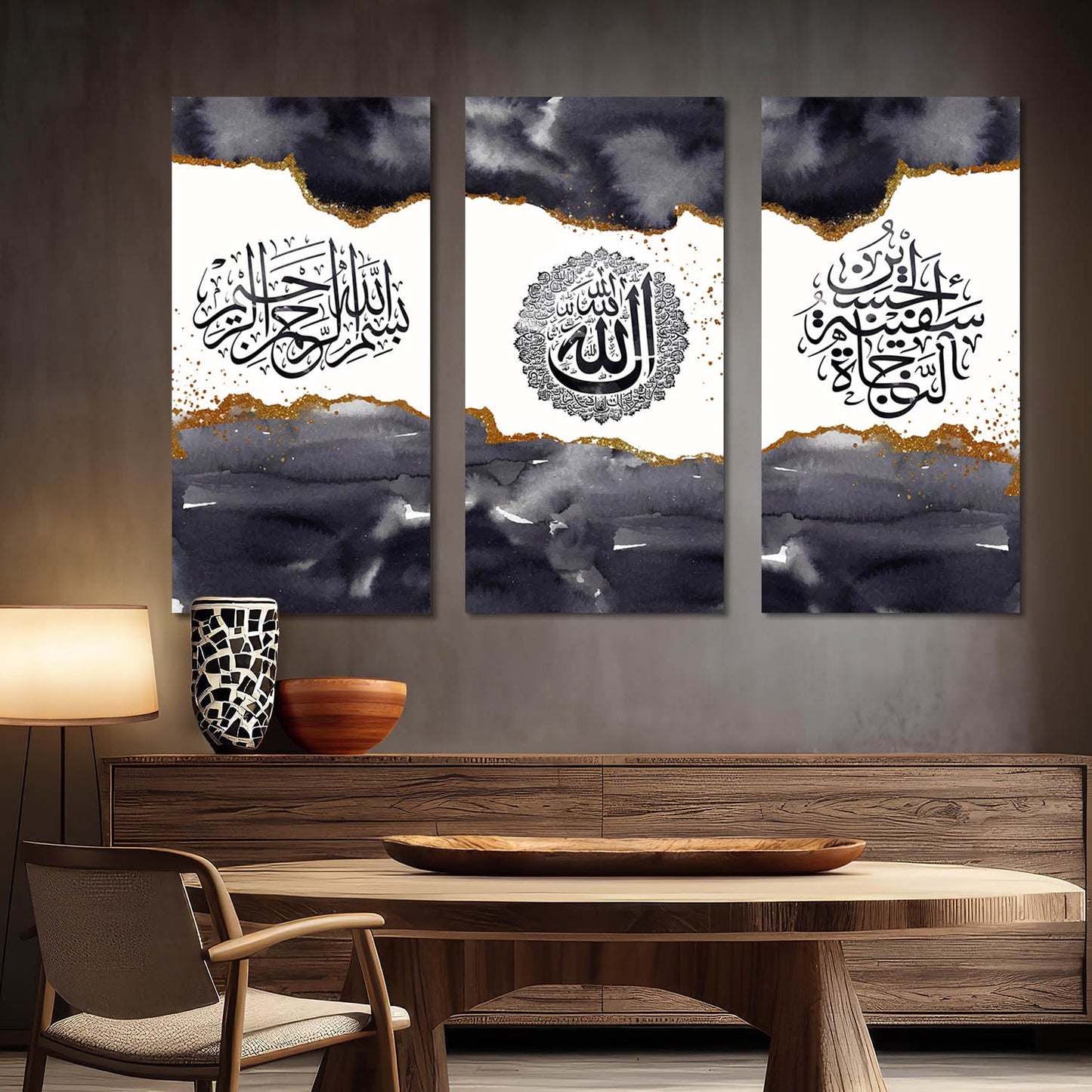 Islamic Wall Art Canvas, Wall Painting for Living Room Wall Decoration