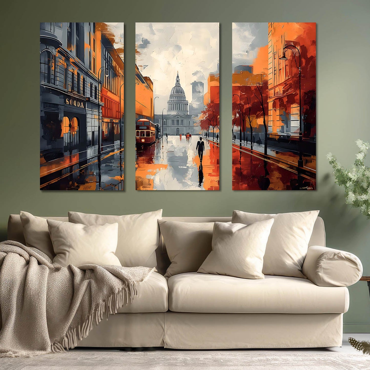 City View Wall Art Canvas Art Set For Home Décor