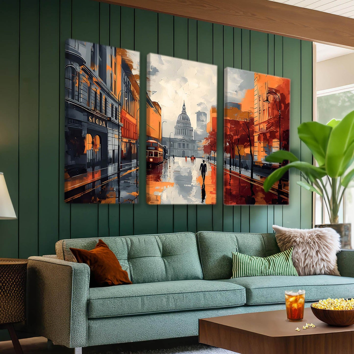 City View Wall Art Canvas Art Set For Home Décor