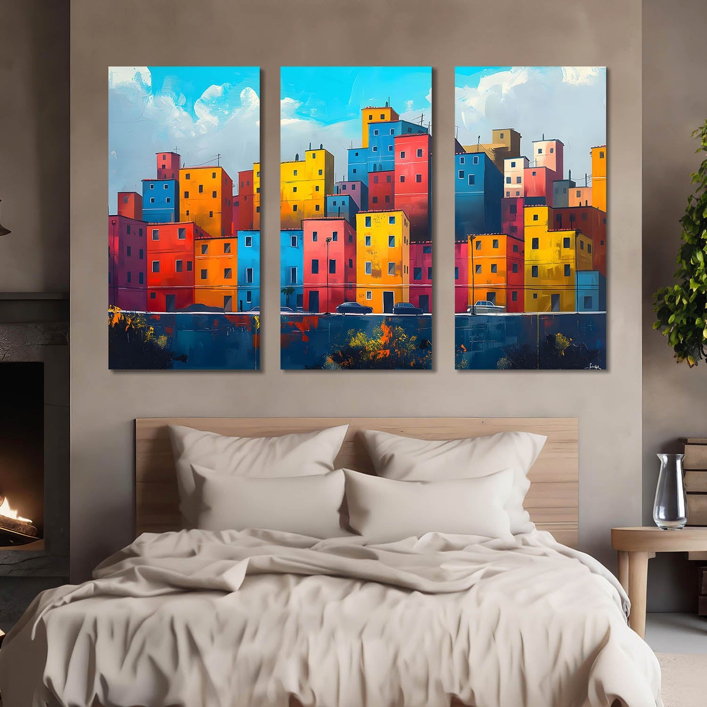 City View Wall Art Canvas Art Set For Home Décor