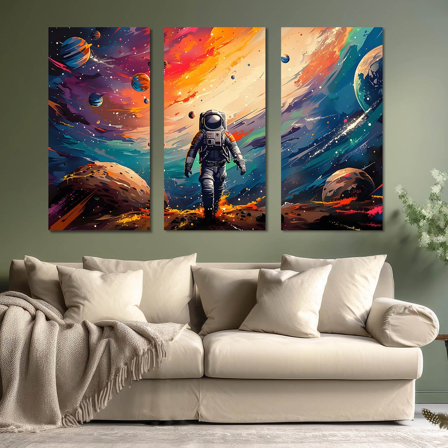 Astronaut Wall Art Canvas For Wall Décor