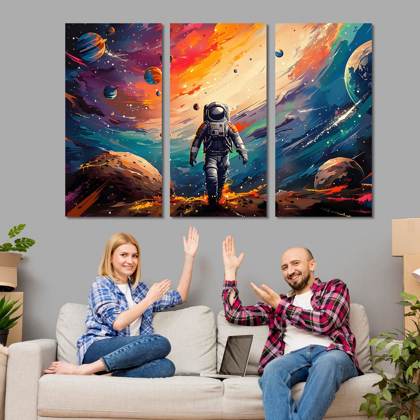 Astronaut Wall Art Canvas For Wall Décor