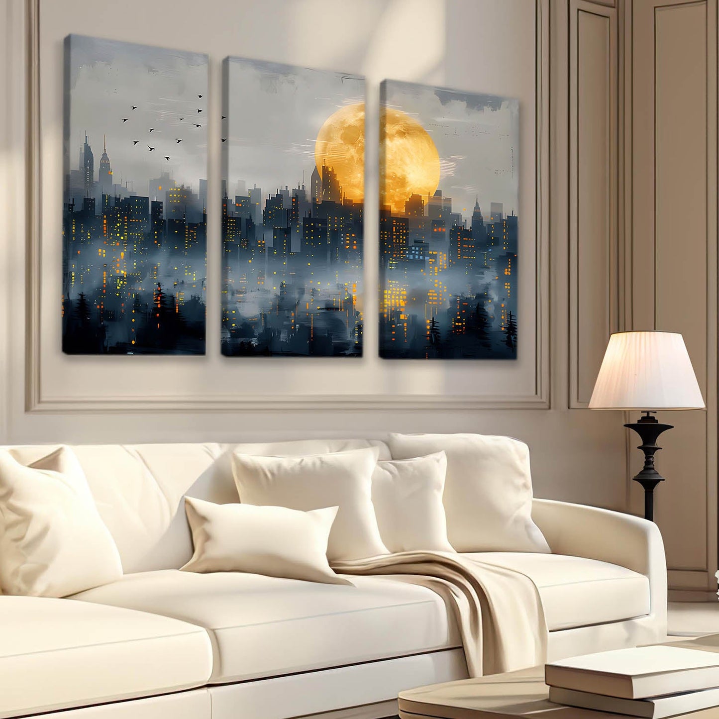 City View Wall Art Canvas For Living Room