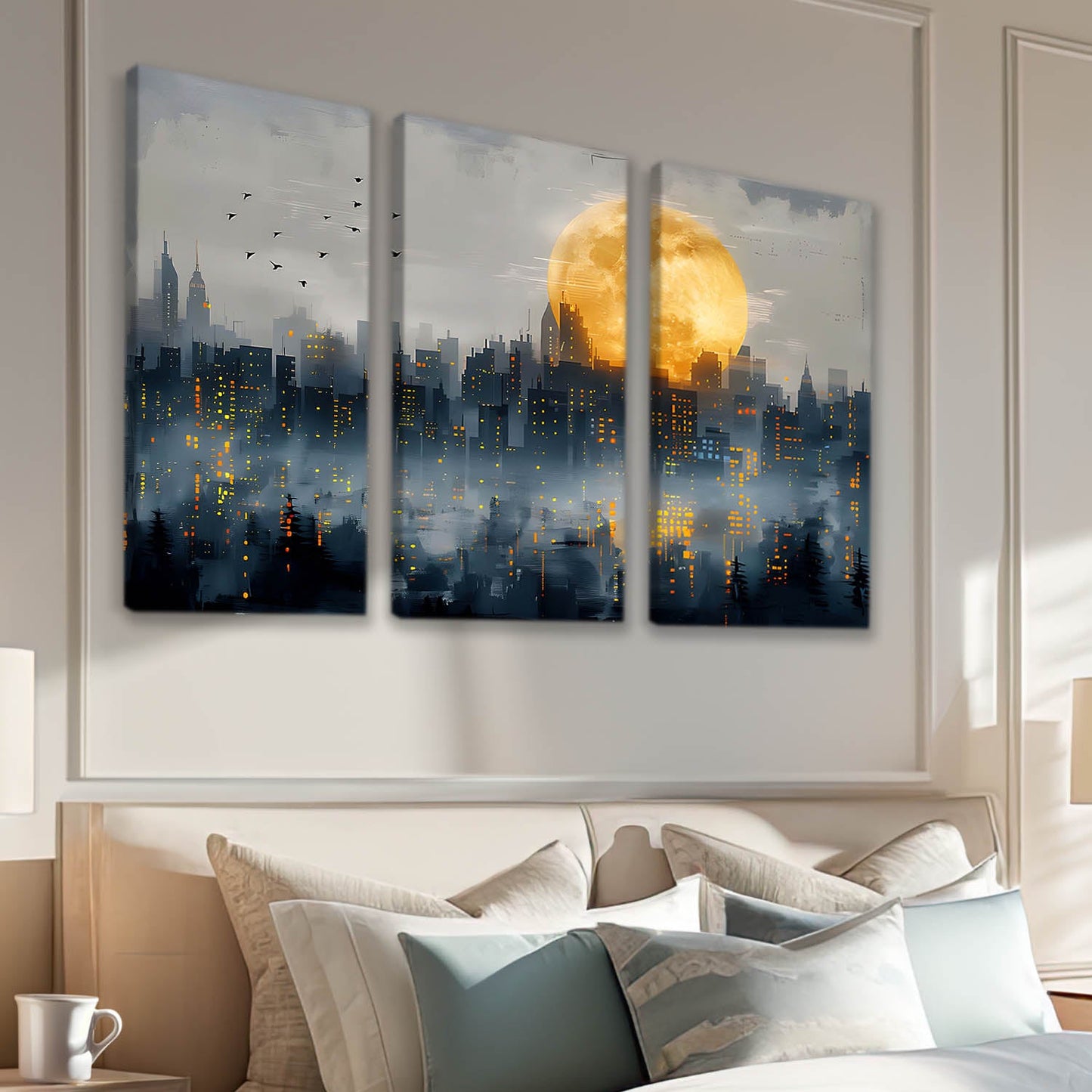 City View Wall Art Canvas For Living Room