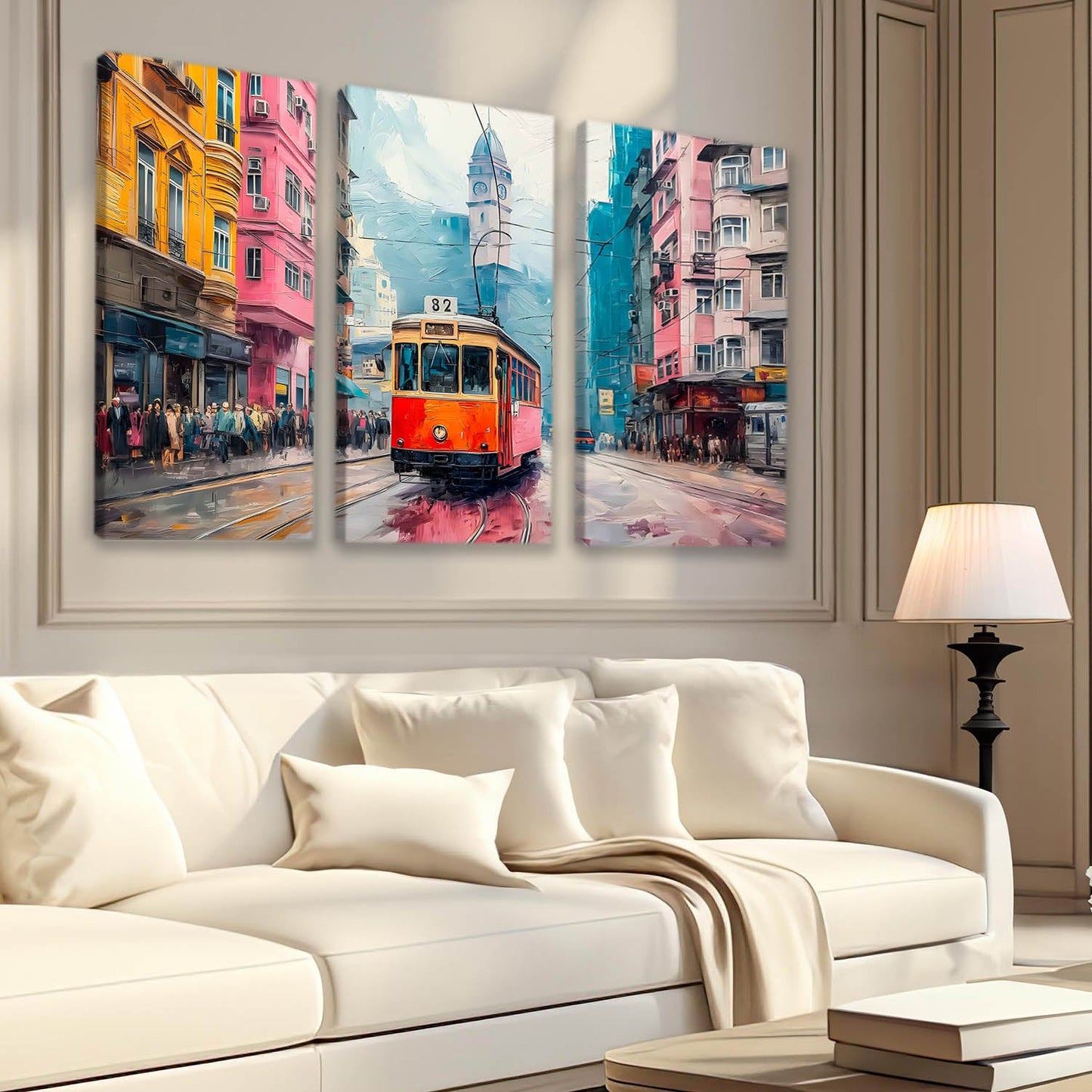 City View Wall Art Canvas For Living Room