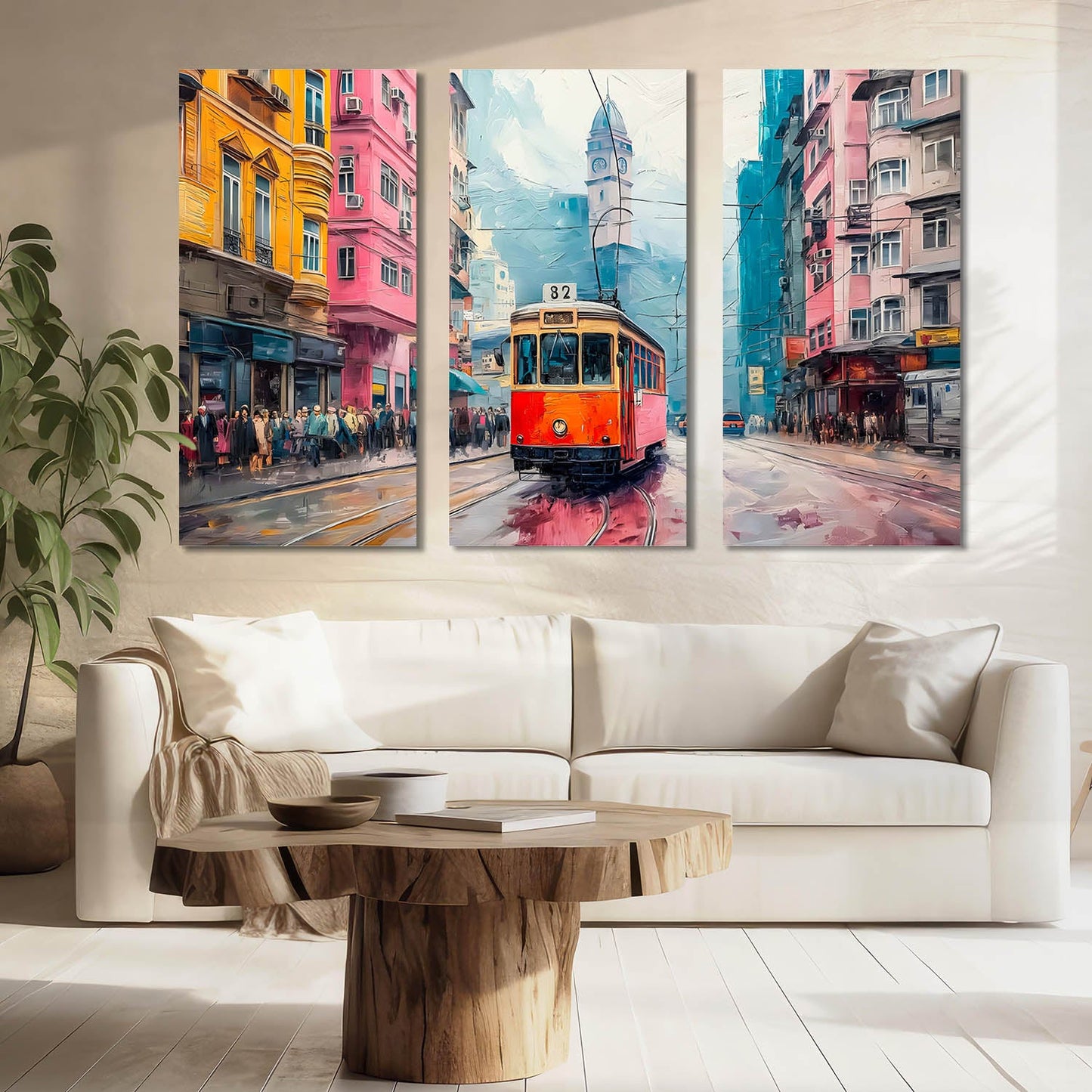 City View Wall Art Canvas For Living Room