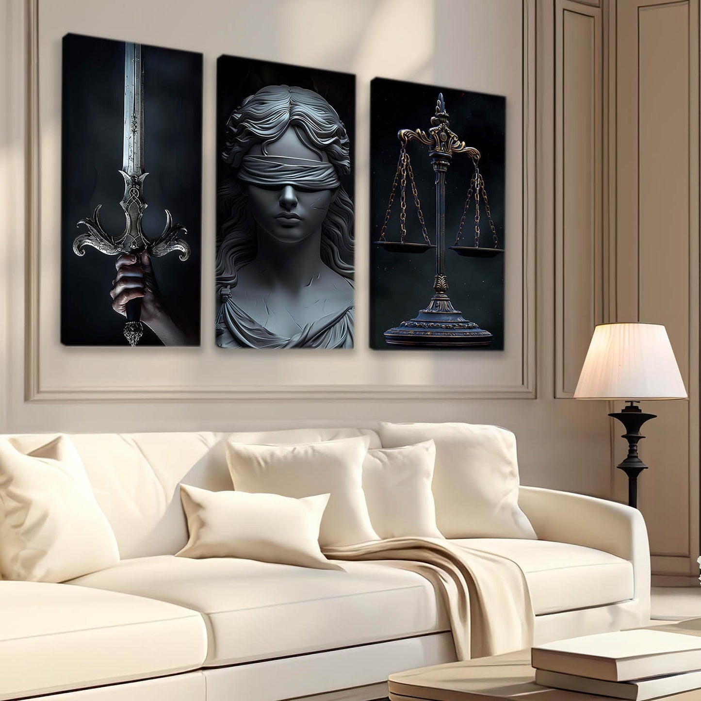 Goddess Of Justice Wall Art Canvas For Living Room