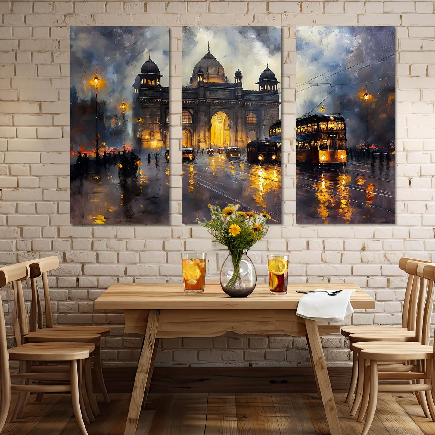 City View Wall Art Canvas For Living Room