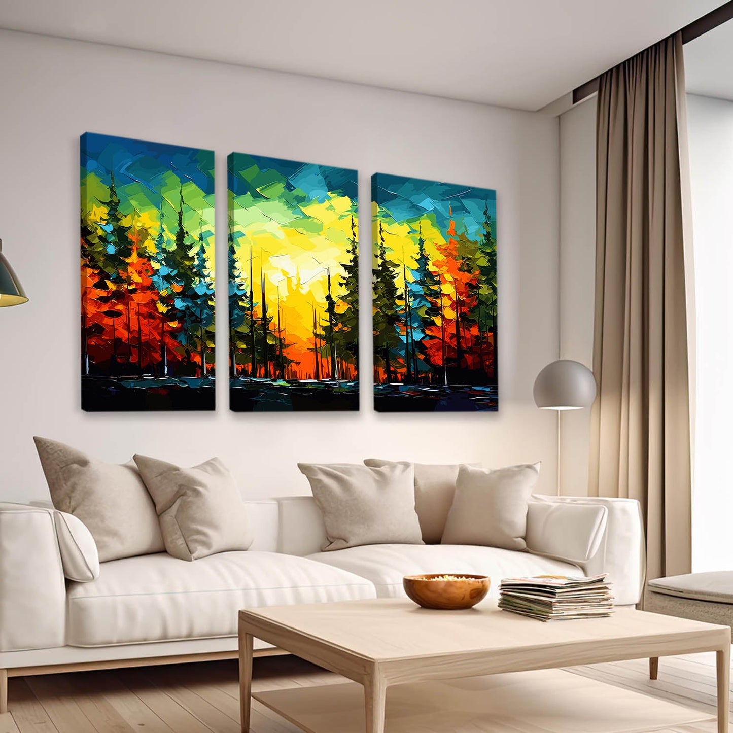 Nature Inspired Wall Art Canvas For Living Room