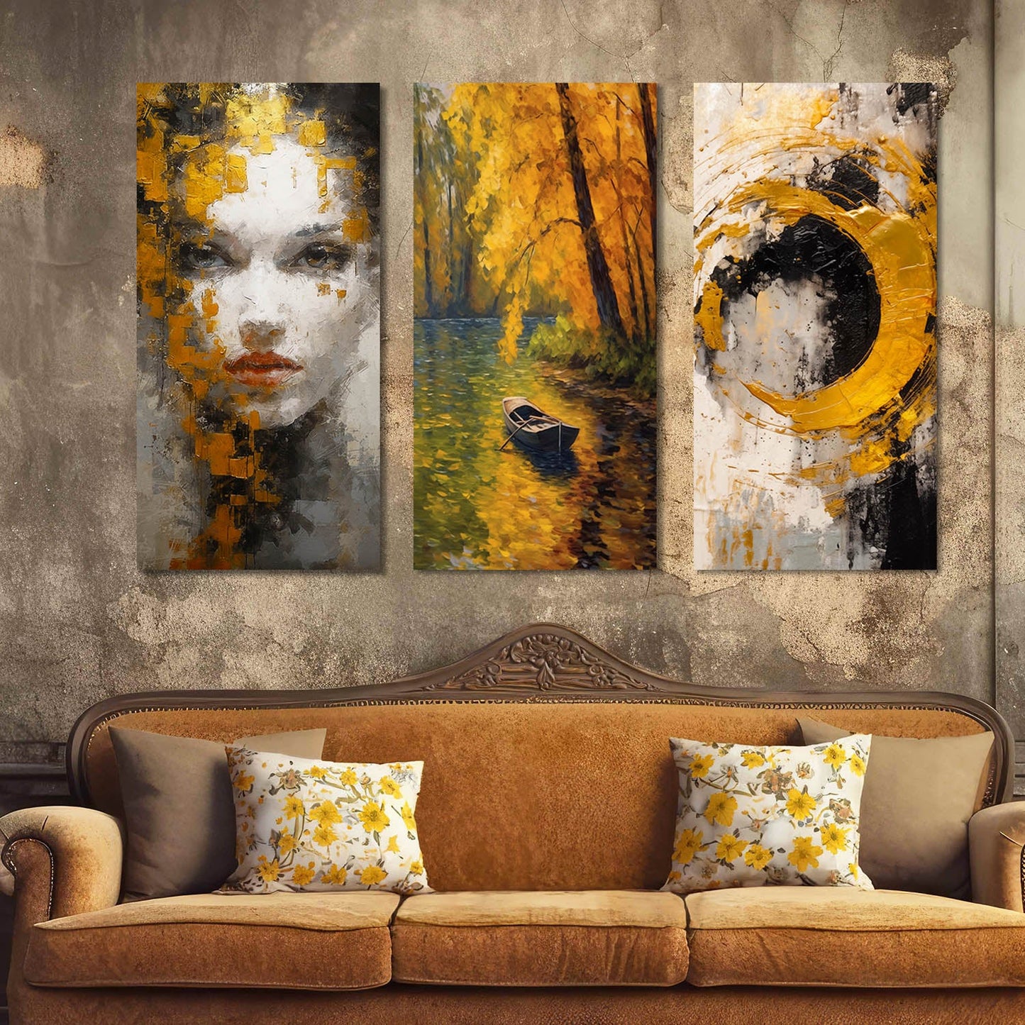 Abstract Wall Canvas For Home Décor And Living Room