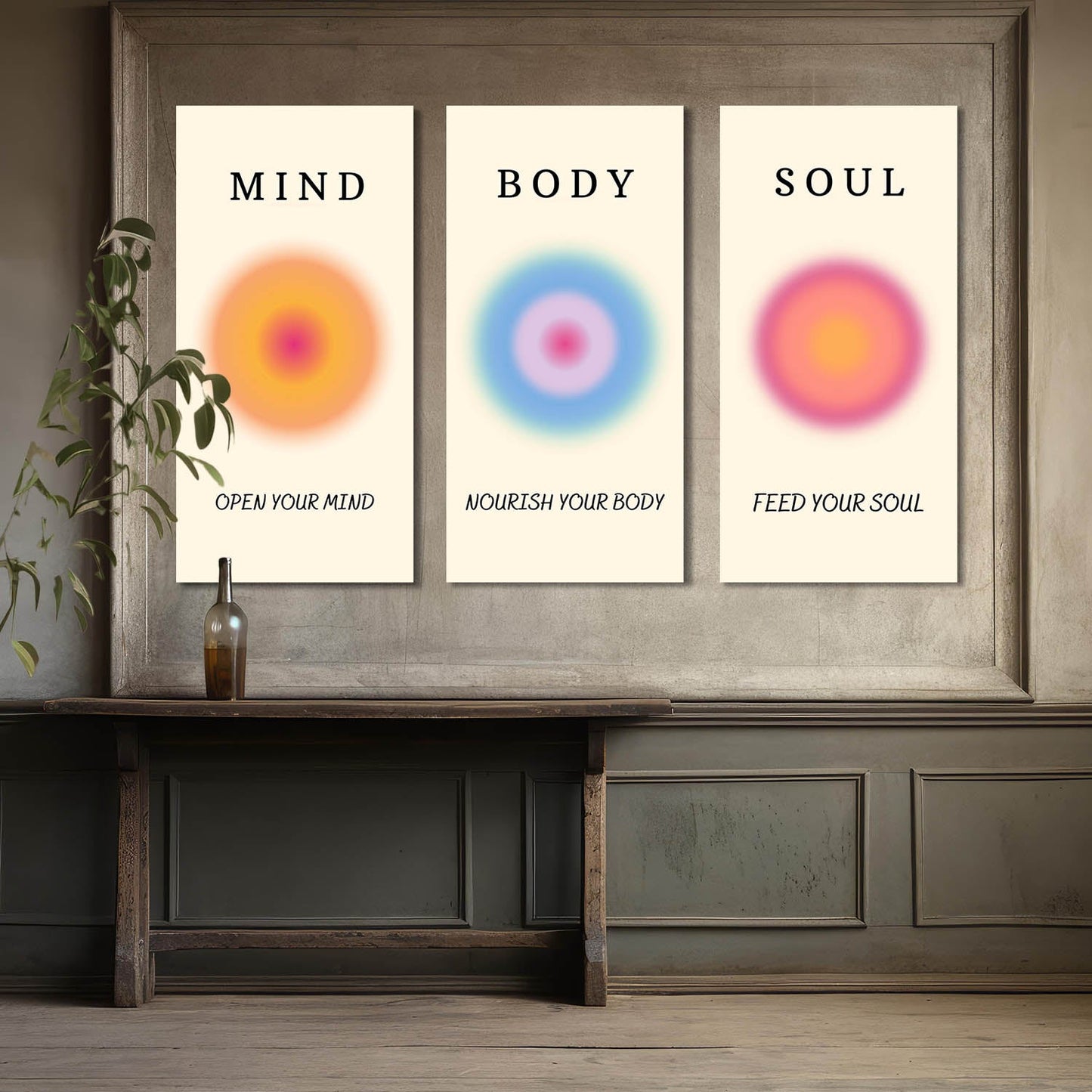 Positive Aura Energy Wall Canvas For Home Décor And Living Room