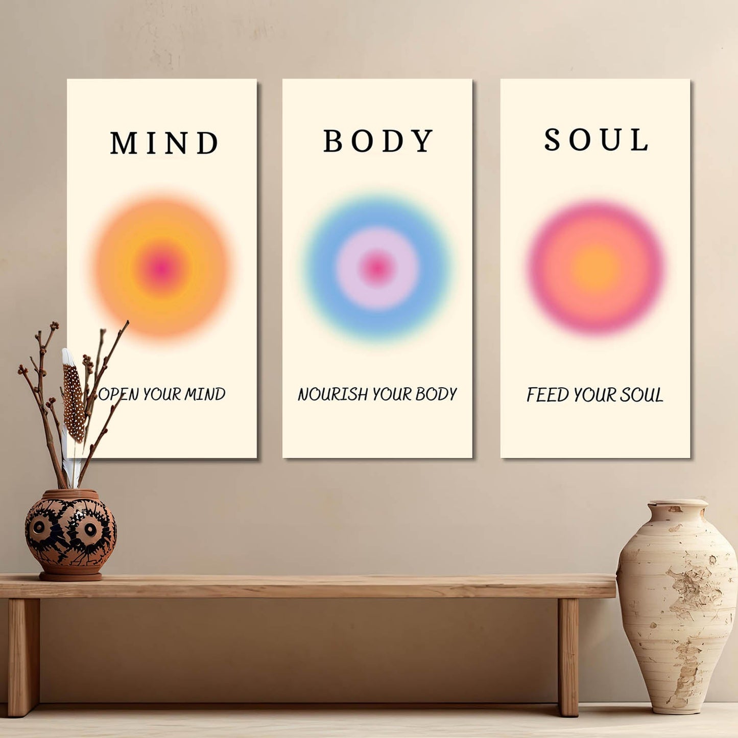 Positive Aura Energy Wall Canvas For Home Décor And Living Room