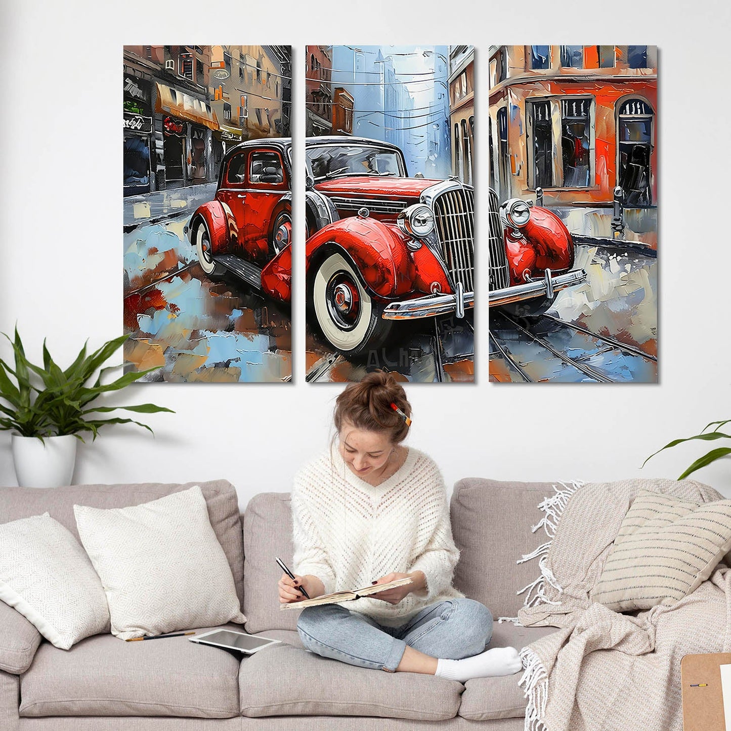 Modern Car Art Wall Canvas For Home Décor And Living Room