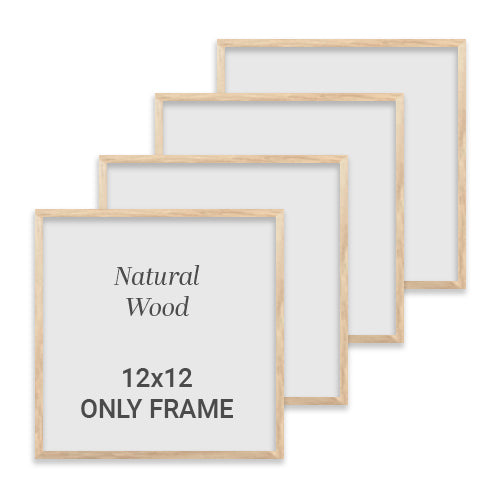 Frame Only 12x12 - Natural Wood